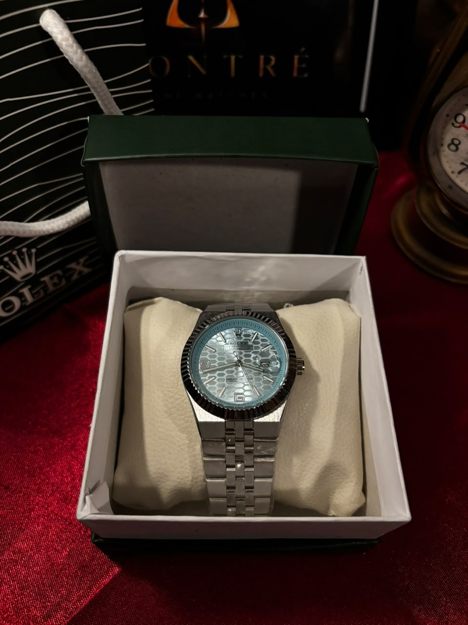 Rolex Oyster Perpetual Land-Dweller (Ice Blue / Diamond Bezel)