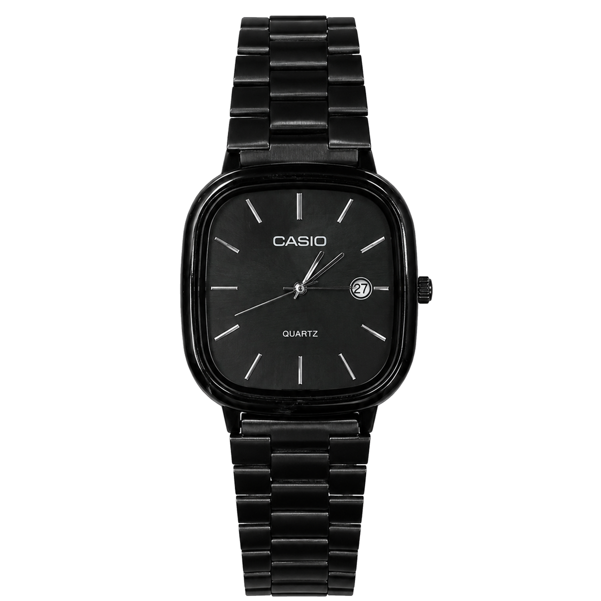 Casio LTP-E117D Minimalist Square Series Black (Black Dial)