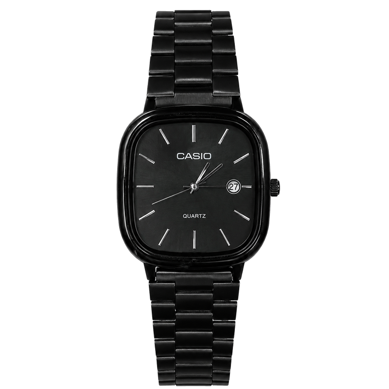 Casio LTP-E117D Minimalist Square Series Black (Black Dial)
