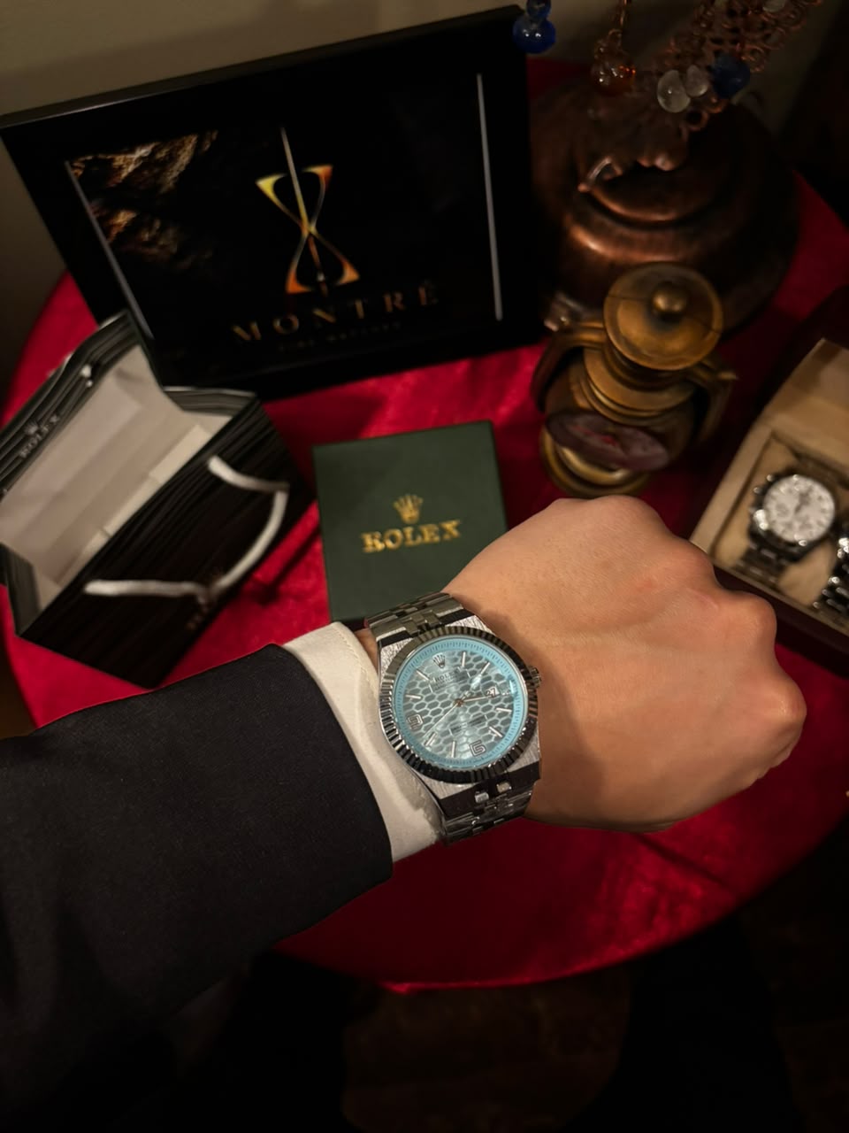 Rolex Oyster Perpetual Land-Dweller (Ice Blue / Diamond Bezel)